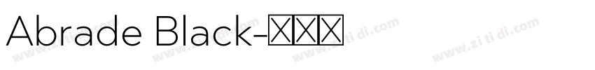 Abrade Black字体转换
